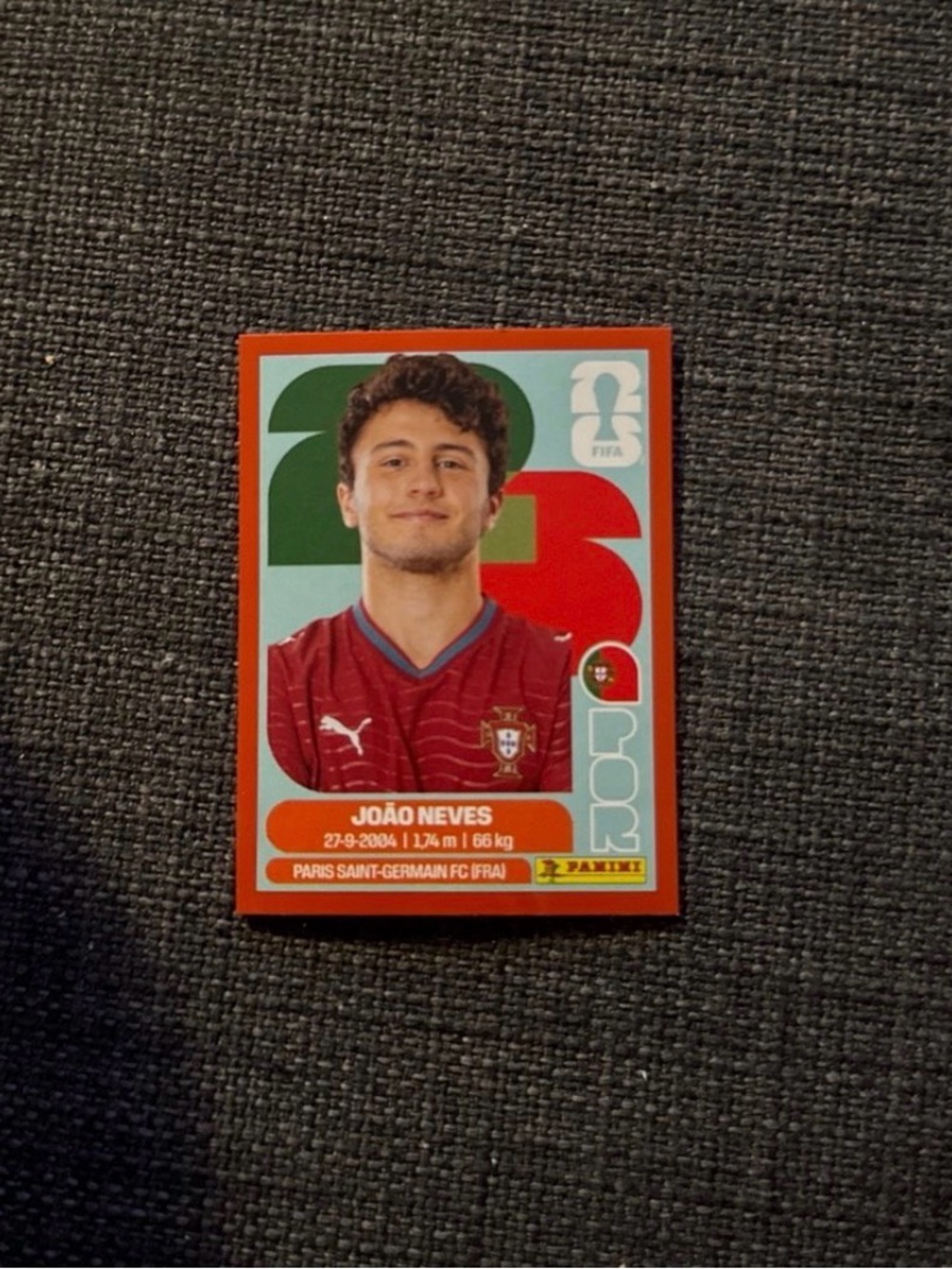 Panini Kids Trading Card - Red, Green, Blue